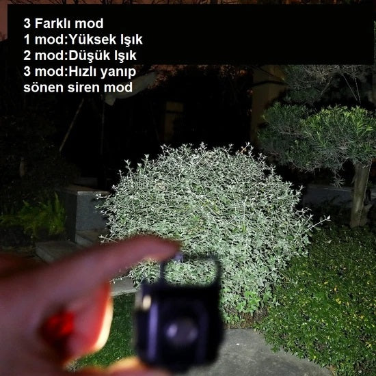 Mini 30 Ledli Mıknatıslı Anahtarlık Flash Kamp Lambası Askılı Kapak Açacaklı Şarjlı Fener