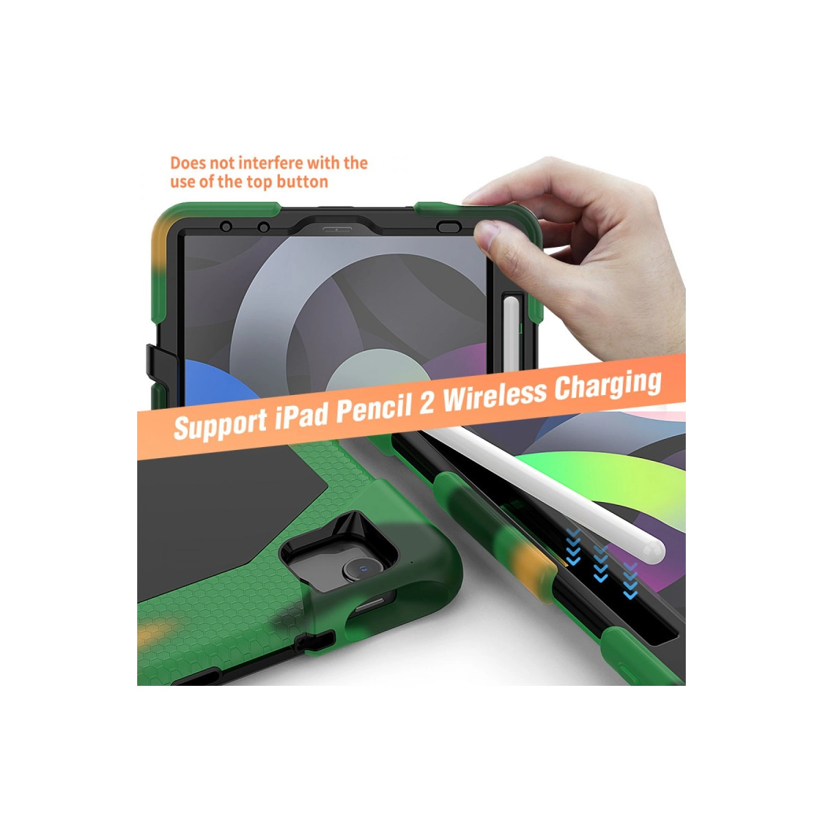 Newface Apple İpad Pro 11 (2020) Kılıf Griffin Tablet Kapak - Kamuflaj