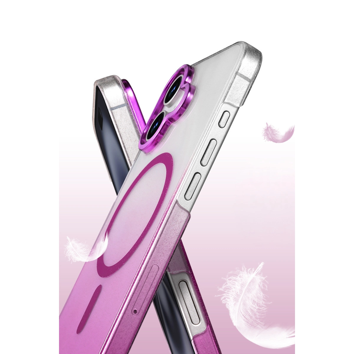 İphone 16 Glossy Magsafe Kapak - Pembe