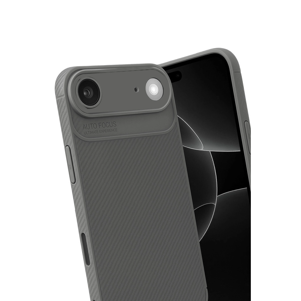 İphone 17 Air Auto Focus Karbon Kapak - Gri