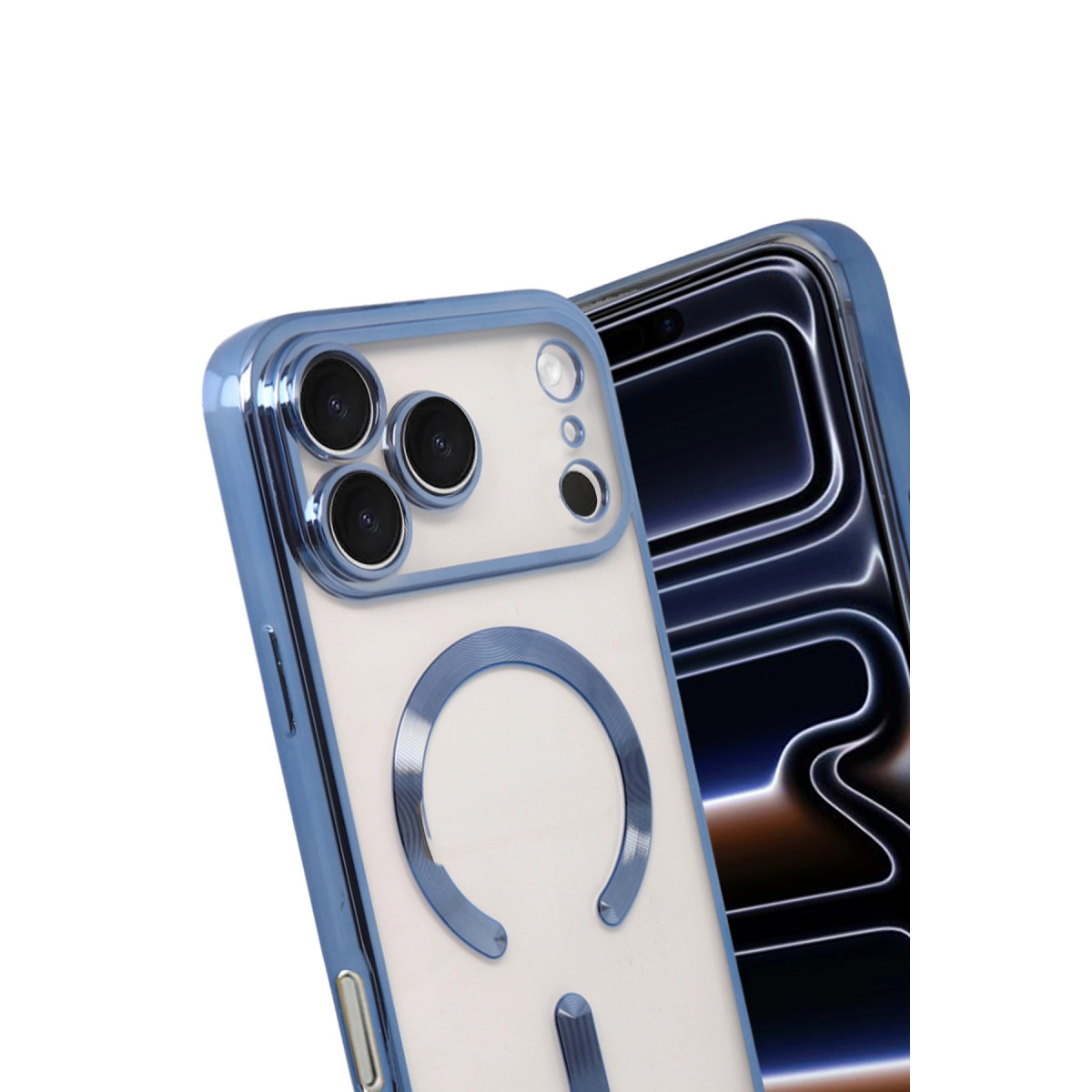 İphone 17 Pro Max Kross Magneticsafe Kapak - Sierra Blue