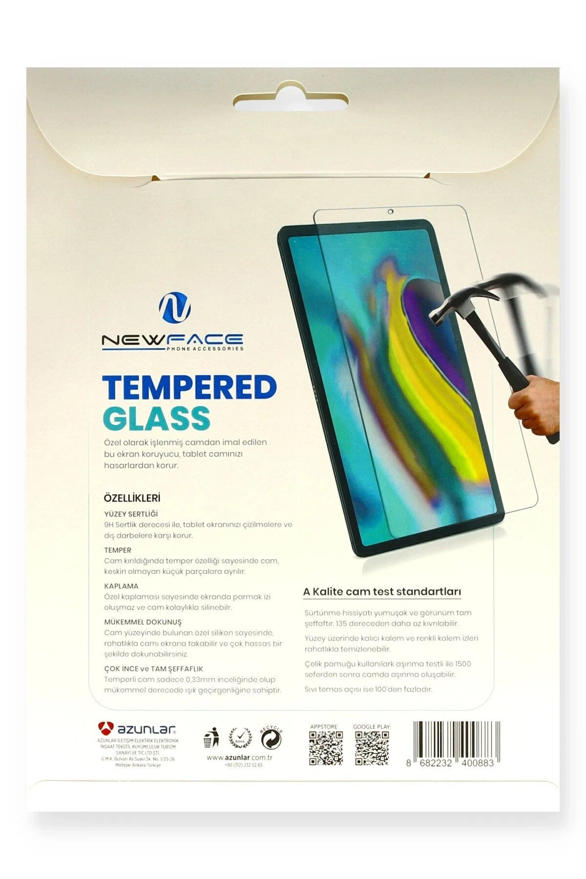 Newface Huawei Honor Pad X8 10.1 Tablet Cam Ekran Koruyucu