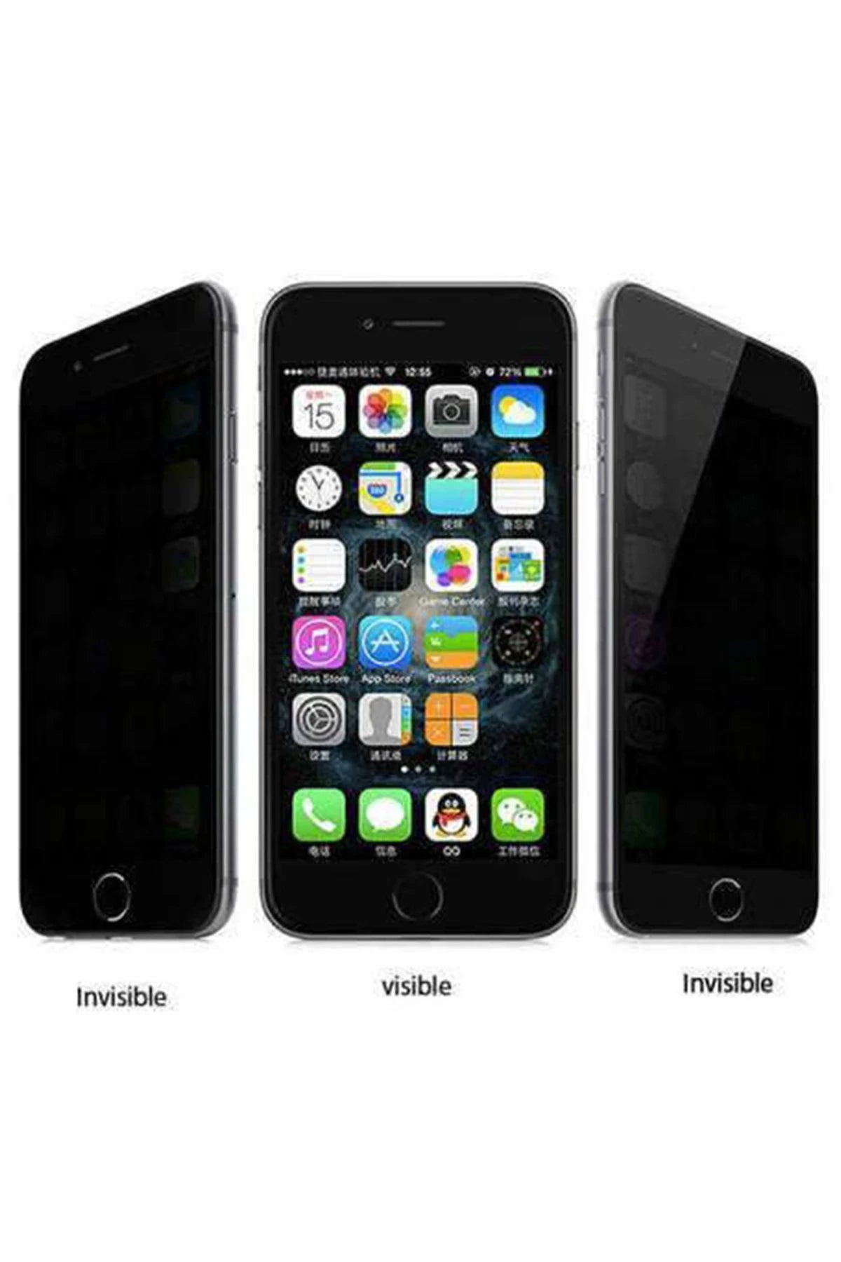 Newface Apple iPhone 12 Mini Bilvis 3D Anti Peeping Hayalet Cam Ekran Koruyucu