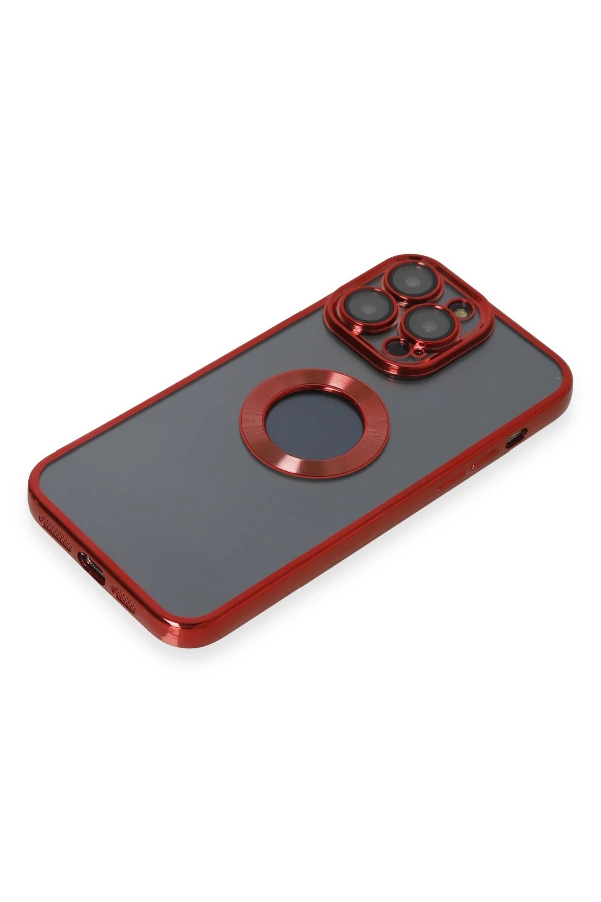 Newface Apple iPhone 14 Pro Kılıf Slot Silikon - Kırmızı