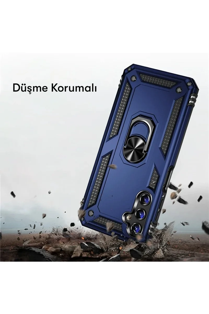 Newface Samsung Galaxy A04s Kılıf Sofya Yüzüklü Silikon Kapak - Rose