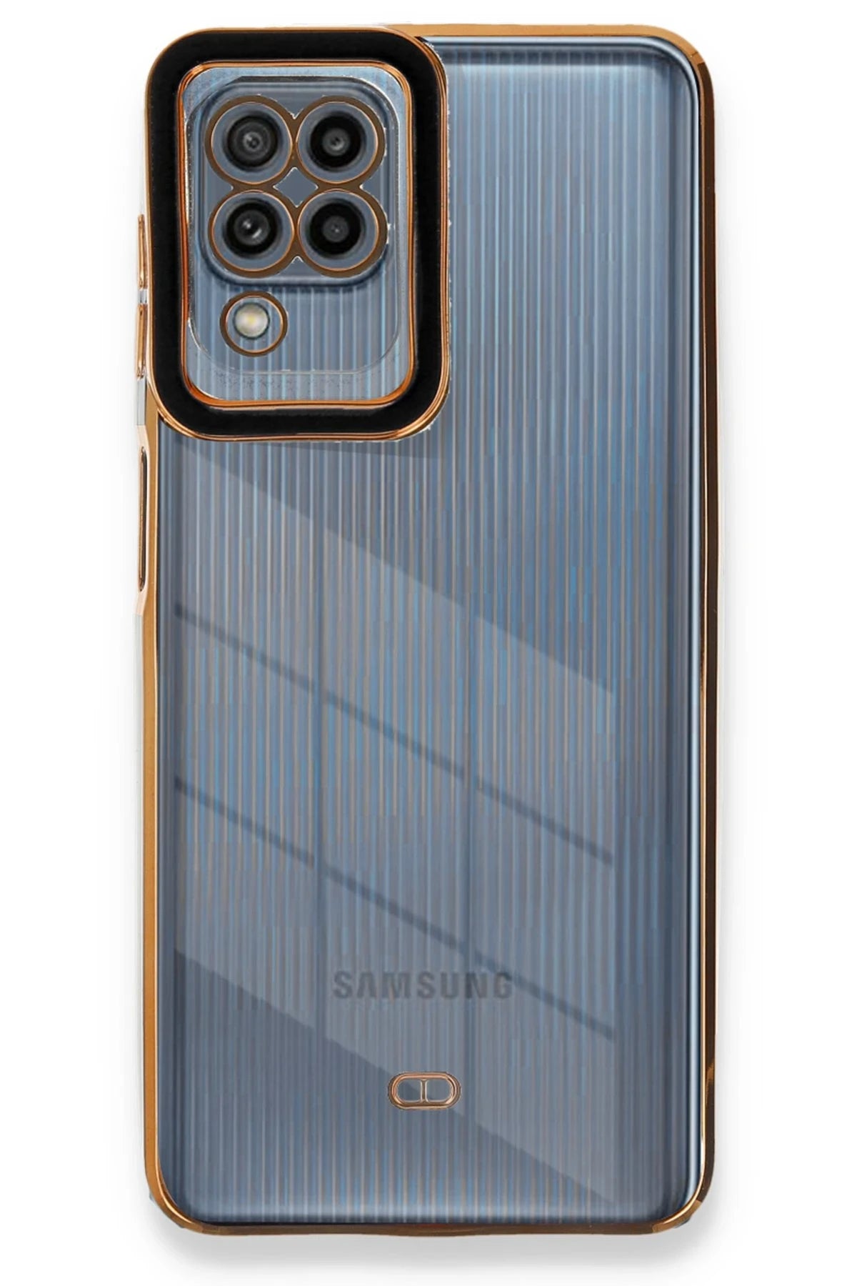 Newface Samsung Galaxy A22 Kılıf Liva Lens Silikon - Siyah