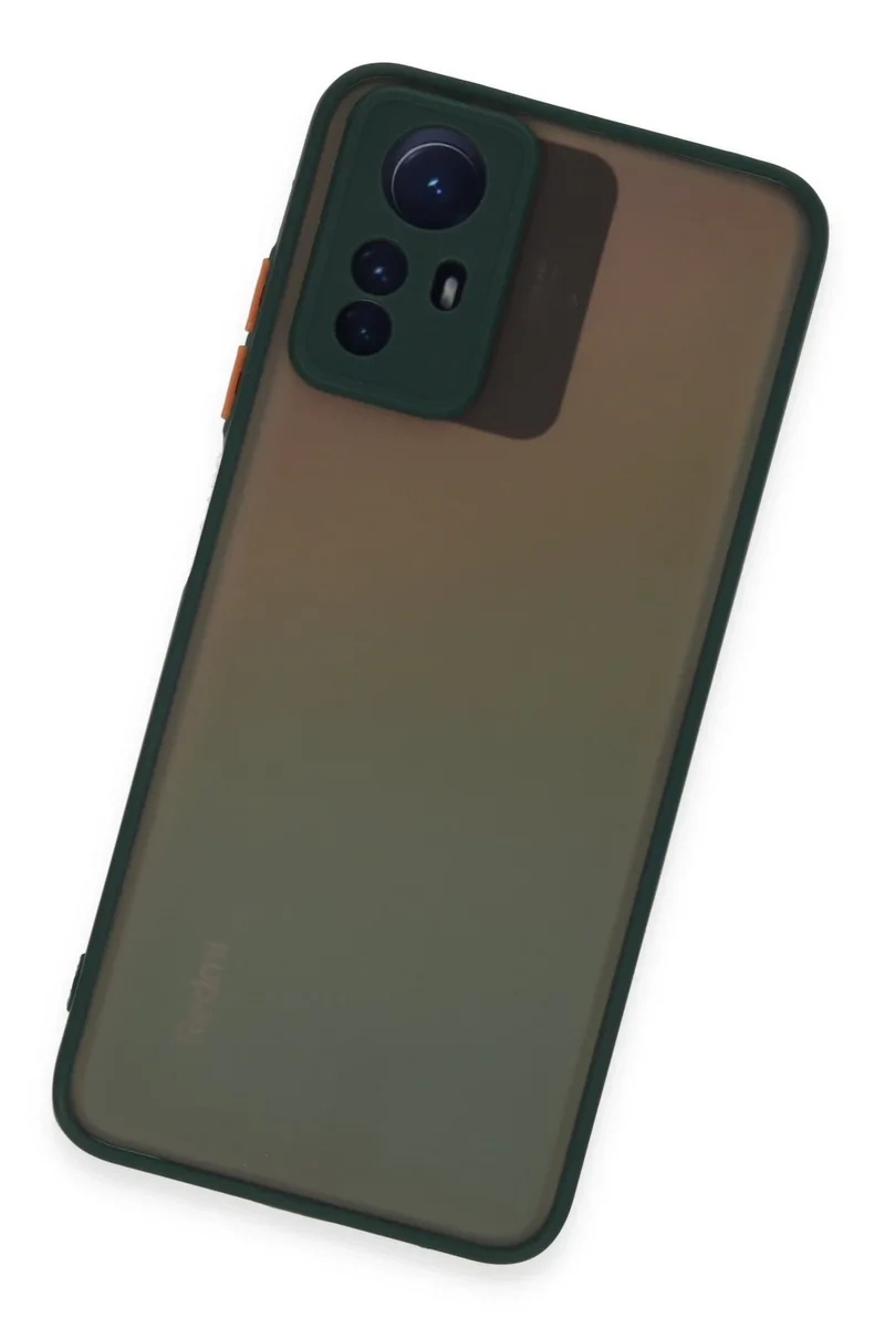 Newface Xiaomi Redmi Note 12s Kılıf Montreal Silikon Kapak - Yeşil