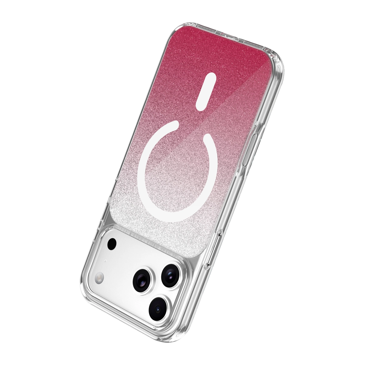 Onegif Apple İphone 17 Pro Max Sora Simli Magsafe Kapak - Kırmızı