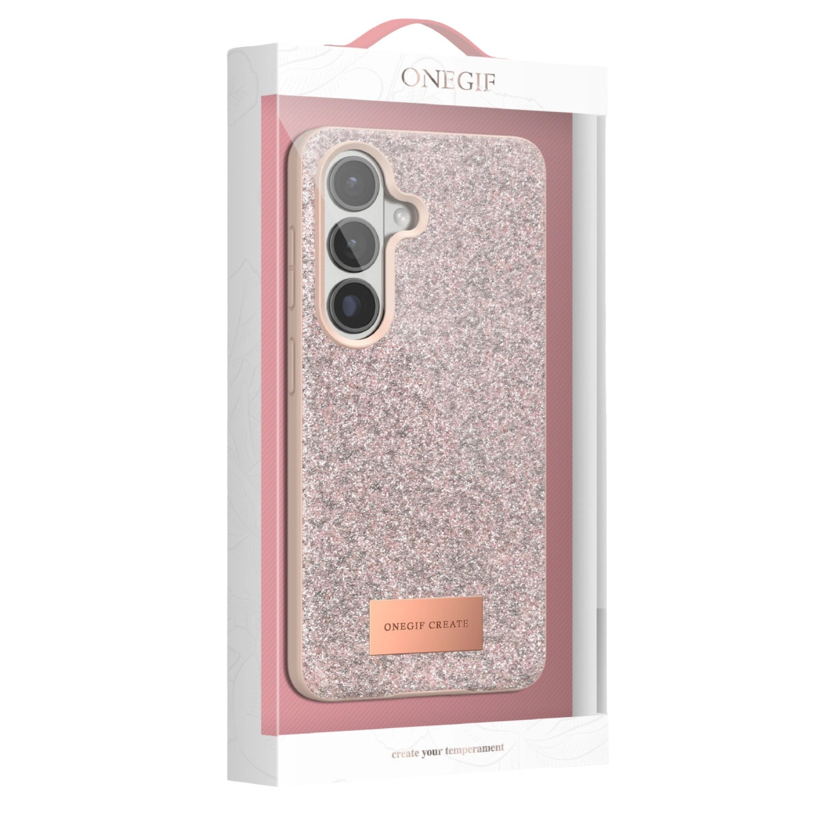 Onegif Samsung Galaxy S26 Plus Bright Simli Kapak - Gümüş