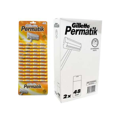 PERMATİK TEK SAPLI JİLET 96 PARÇA (5643)