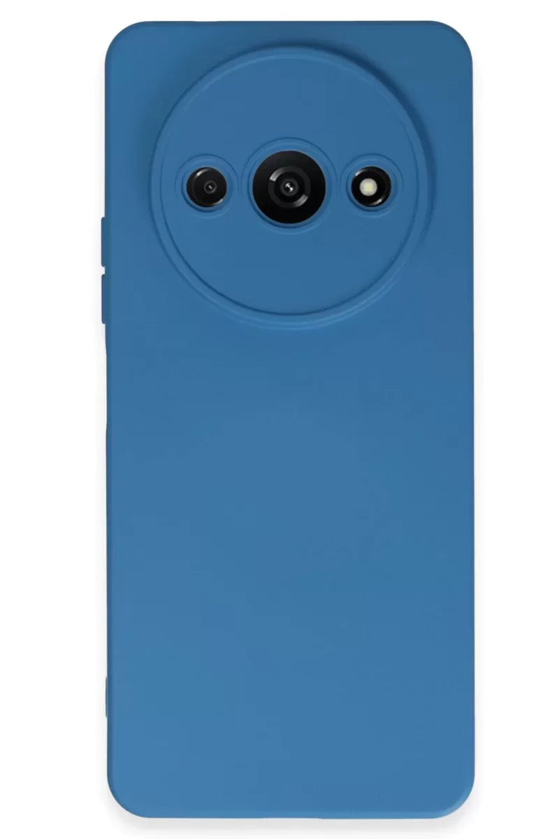Newface Xiaomi Redmi A3 4g Kılıf Nano İçi Kadife Silikon - Mavi