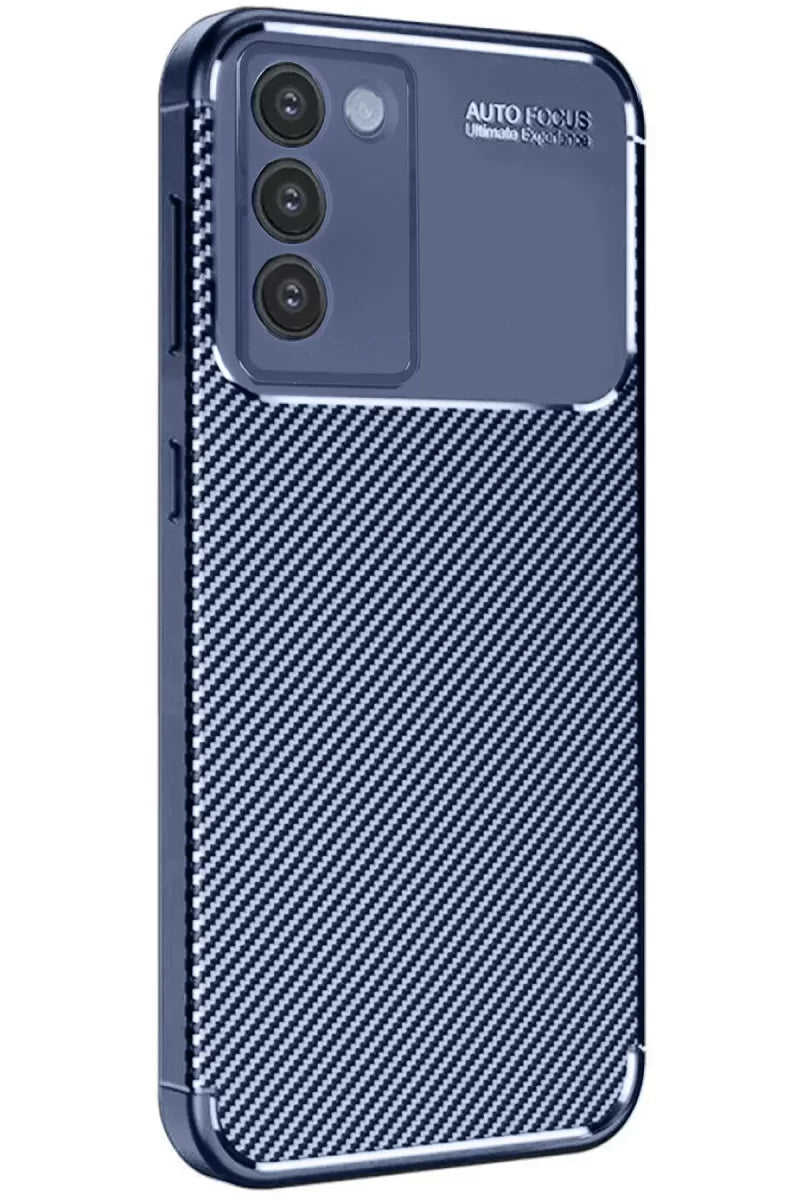 Newface Vivo V30 Lite 4g Kılıf Auto Focus Karbon Kapak - Lacivert