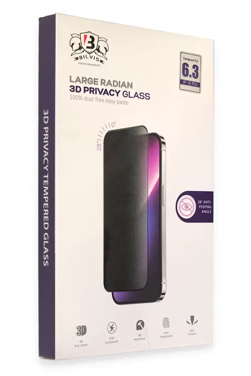 Newface İphone 16 Pro Max Bilvis 3d Hayalet Cam Ekran Koruyucu