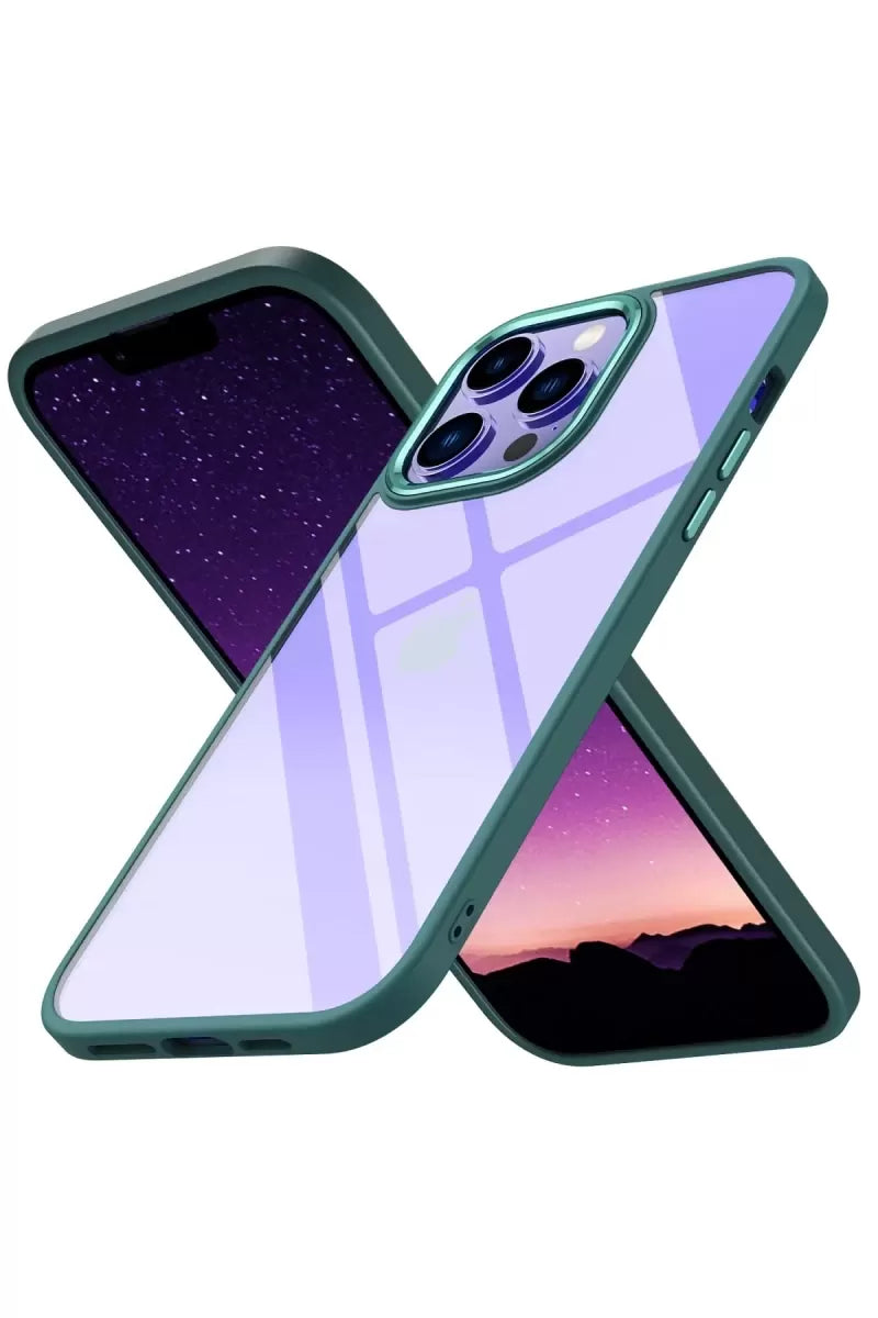 Newface Apple İphone 13 Pro Max Kılıf Power Silikon - Koyu Yeşil
