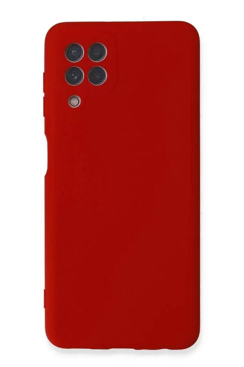 Newface Samsung Galaxy A22 Kılıf Nano İçi Kadife Silikon - Kırmızı