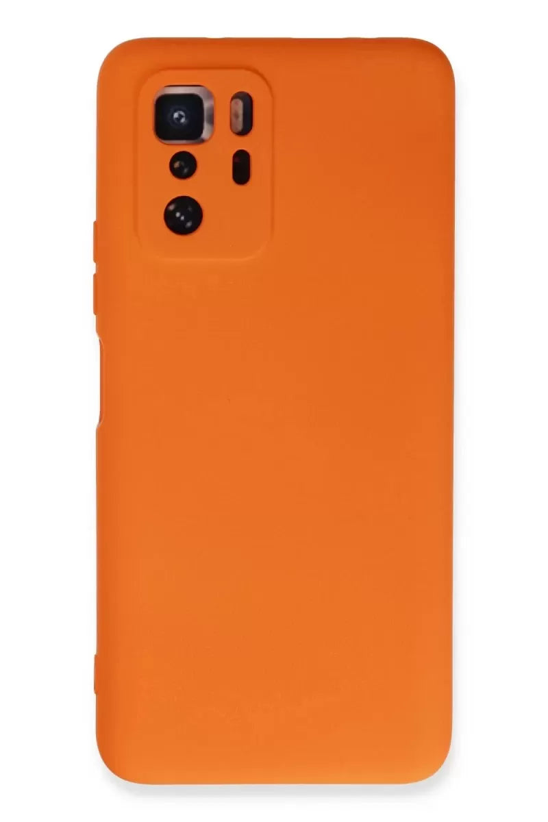 Newface Xiaomi Poco X3 Gt Kılıf Nano İçi Kadife Silikon - Turuncu