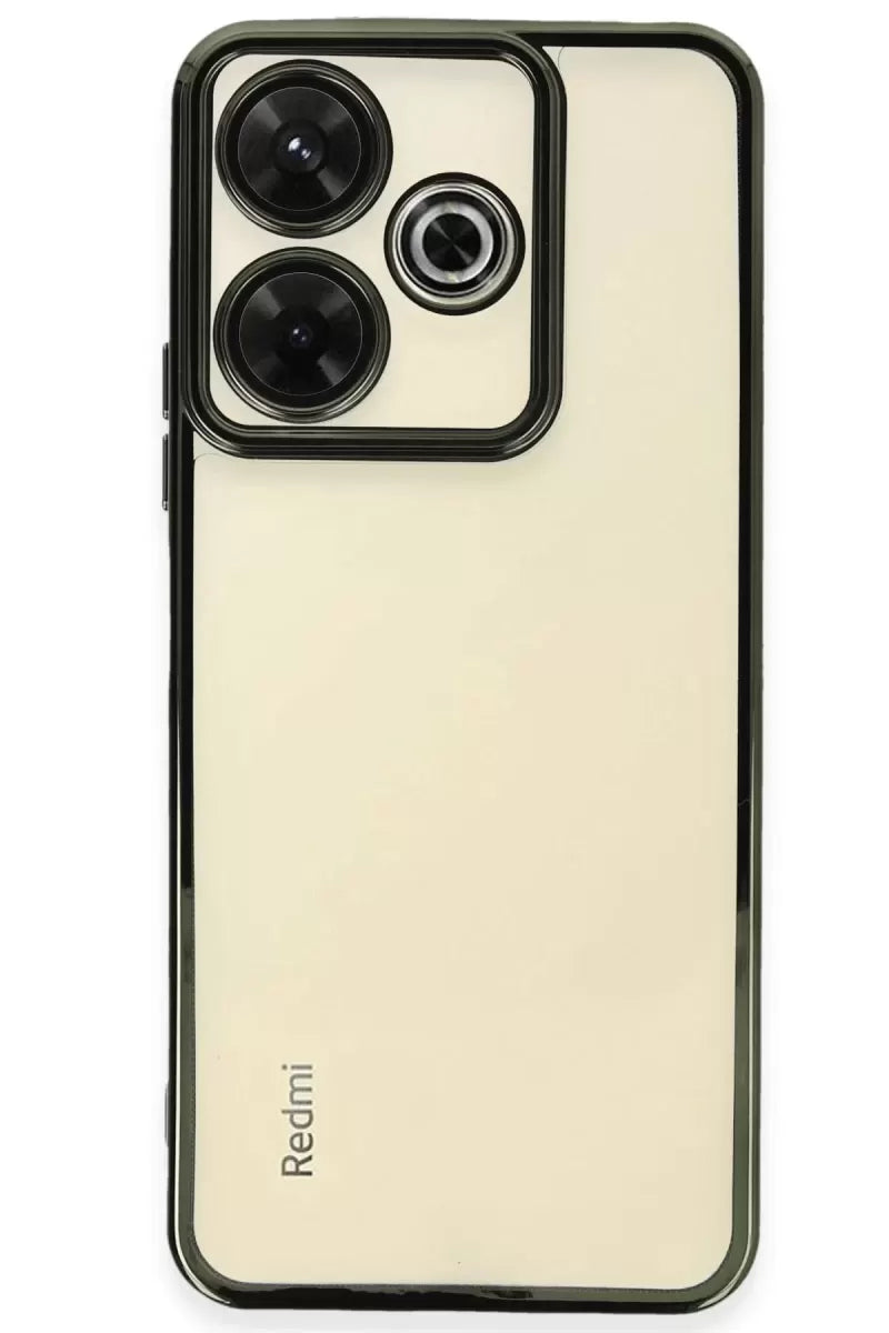 Newface Xiaomi Redmi 13 4g Kılıf Razer Lensli Silikon - Yeşil