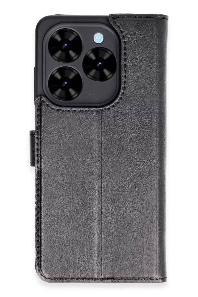Newface Tecno Spark Go 2024 Kılıf Trend S Plus Kapaklı Kılıf - Siyah
