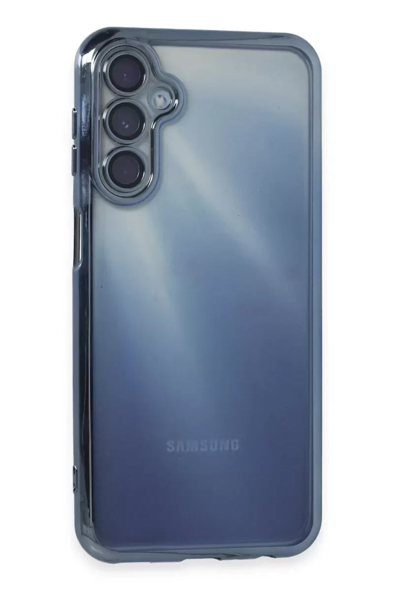 Newface Samsung Galaxy A35 5g Kılıf Razer Lensli Silikon - Açık Mavi