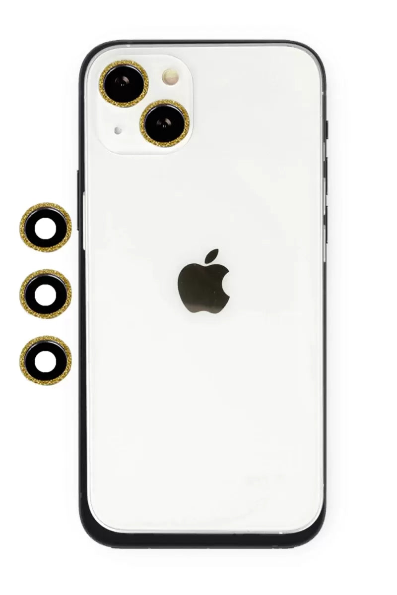 Newface Apple İphone 14 Shine Kamera Lens - Gold