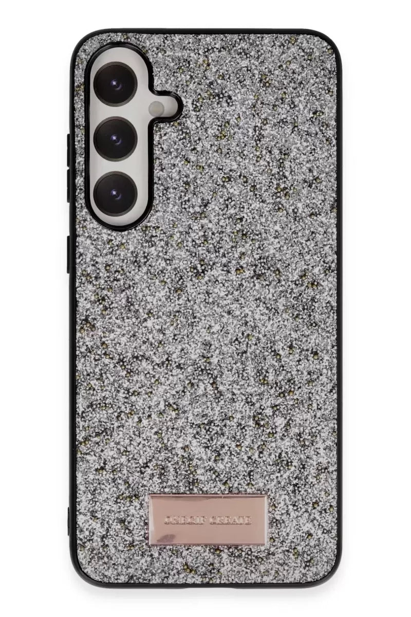Onegif Samsung Galaxy A05s Bright Simli Kapak - Gümüş