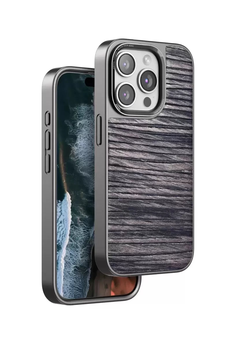 Venco Apple İphone 14 Pro Wave Kapak - Kahverengi