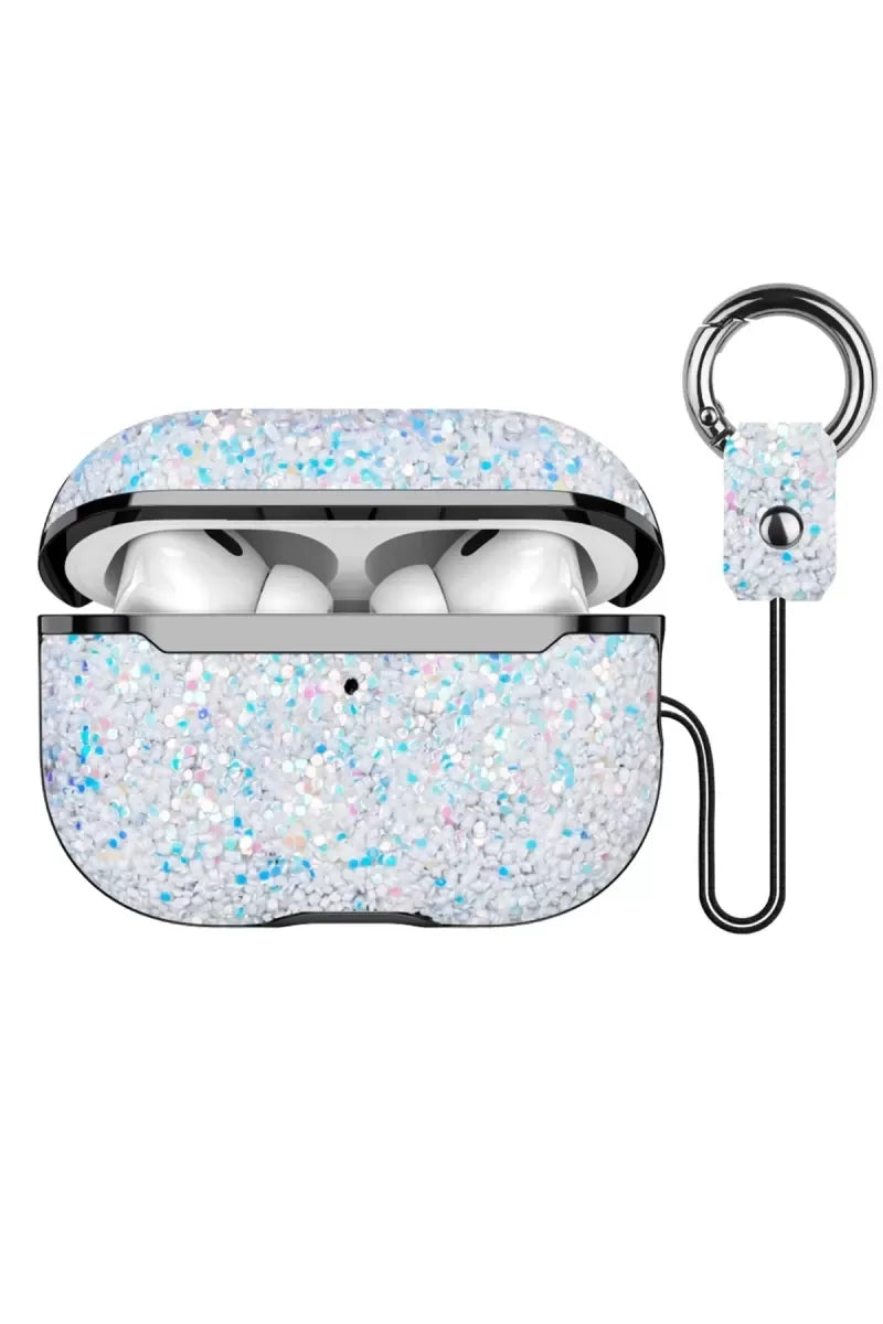 Onegif Apple Airpods 2 (2.nesil) Bright Simli Airpods Kapak - Gümüş