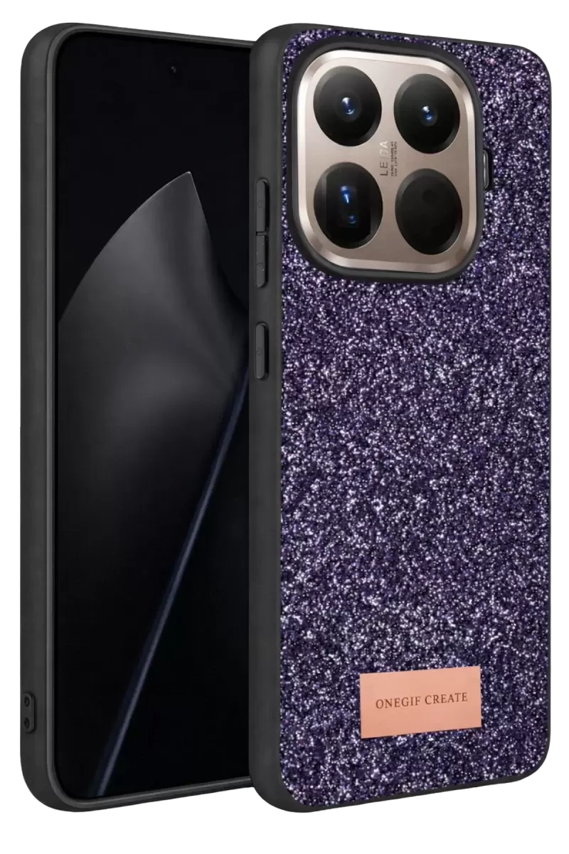 Onegif Xiaomi Mi 15t Pro Bright Simli Kapak - Derin Mor