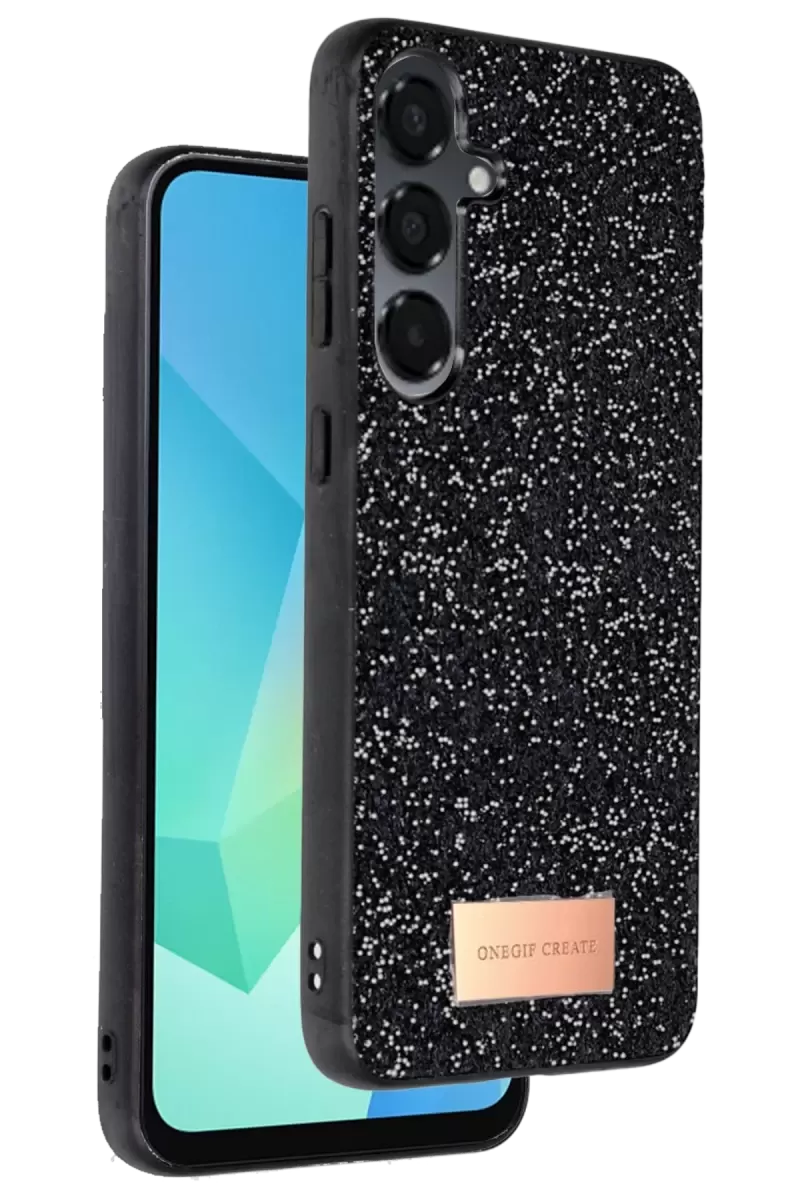 Onegif Samsung Galaxy A16 5g Bright Simli Kapak - Siyah