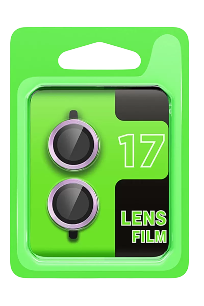 Newface Apple İphone 17 Raze Metal Kamera Lens - Açık Mor
