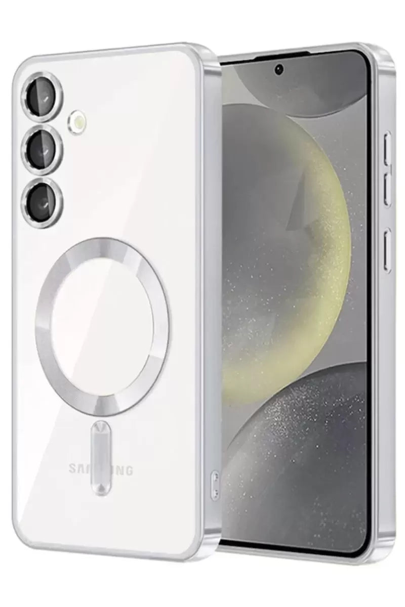 Newface Samsung Galaxy A26 Kross Magneticsafe Kapak - Gümüş