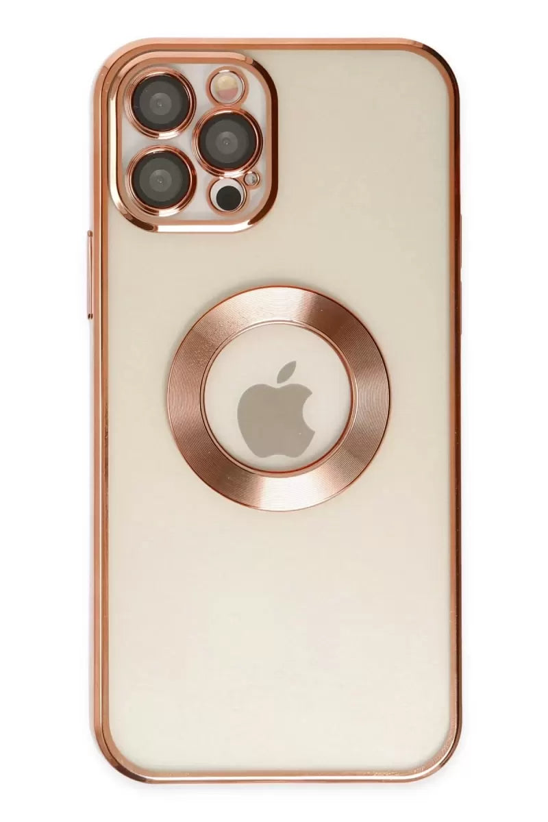 Newface Apple İphone 12 Pro Kılıf Slot Silikon - Rose Gold