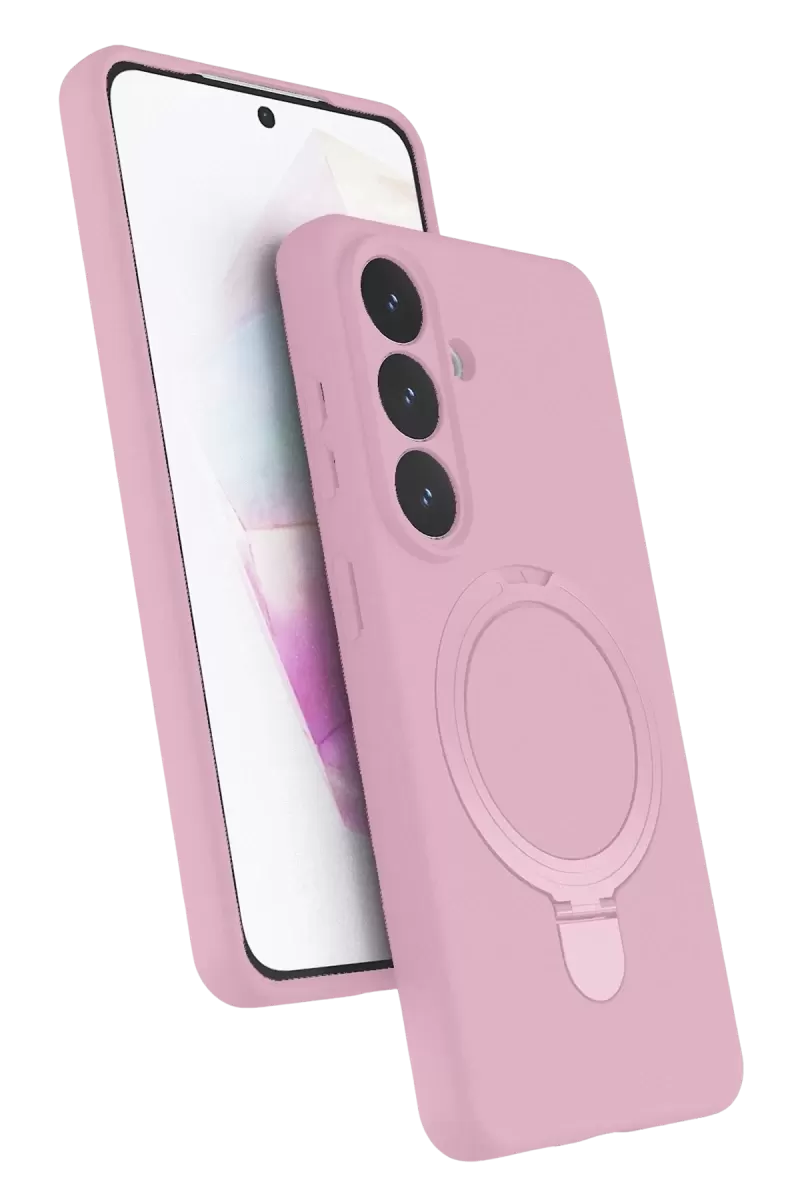 Newface Samsung Galaxy S26 Plus Regal Magsafe Standlı Kapak - Açık Pembe