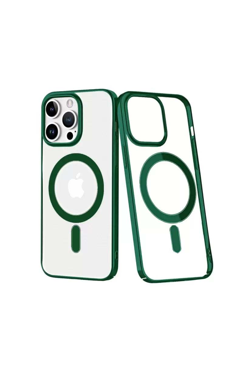 Newface Apple İphone 14 Pro Kılıf Element Magneticsafe Sert Kapak - Köknar Yeşili