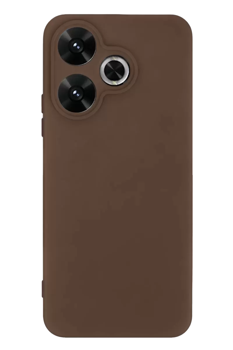 Newface Xiaomi Redmi 13 4g Kılıf First Silikon - Kahverengi