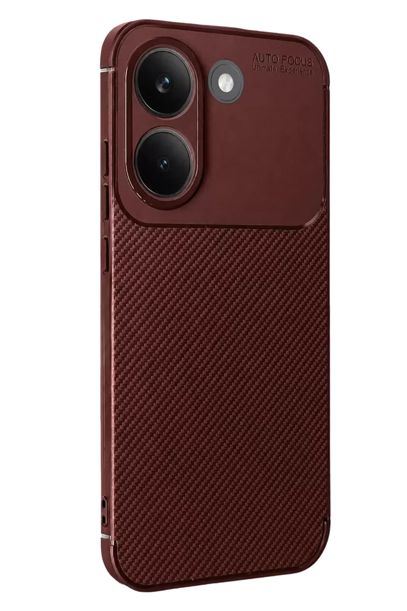 Newface Xiaomi Poco X8 Pro Auto Focus Karbon Kapak - Bordo