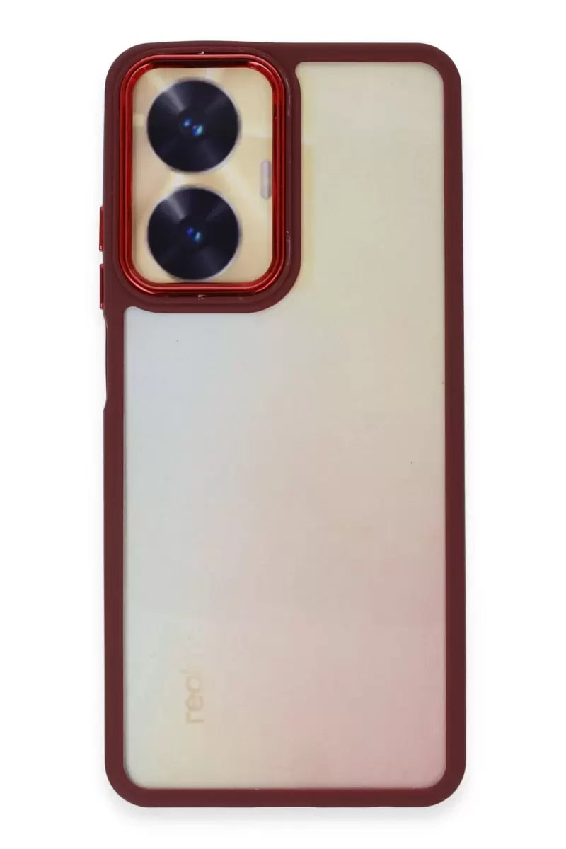 Newface Realme C55 Kılıf Dora Kapak - Kırmızı