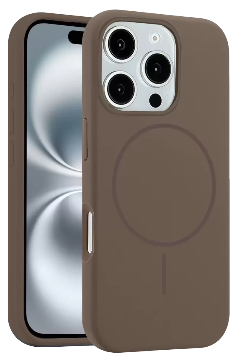 Joko Apple İphone 16 Pro Kılıf Jully Magsafe Kapak - Kahverengi