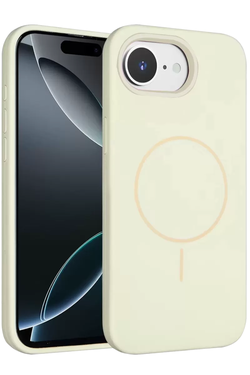 Joko Apple İphone 16e Kılıf Jully Magsafe Kapak - Bej