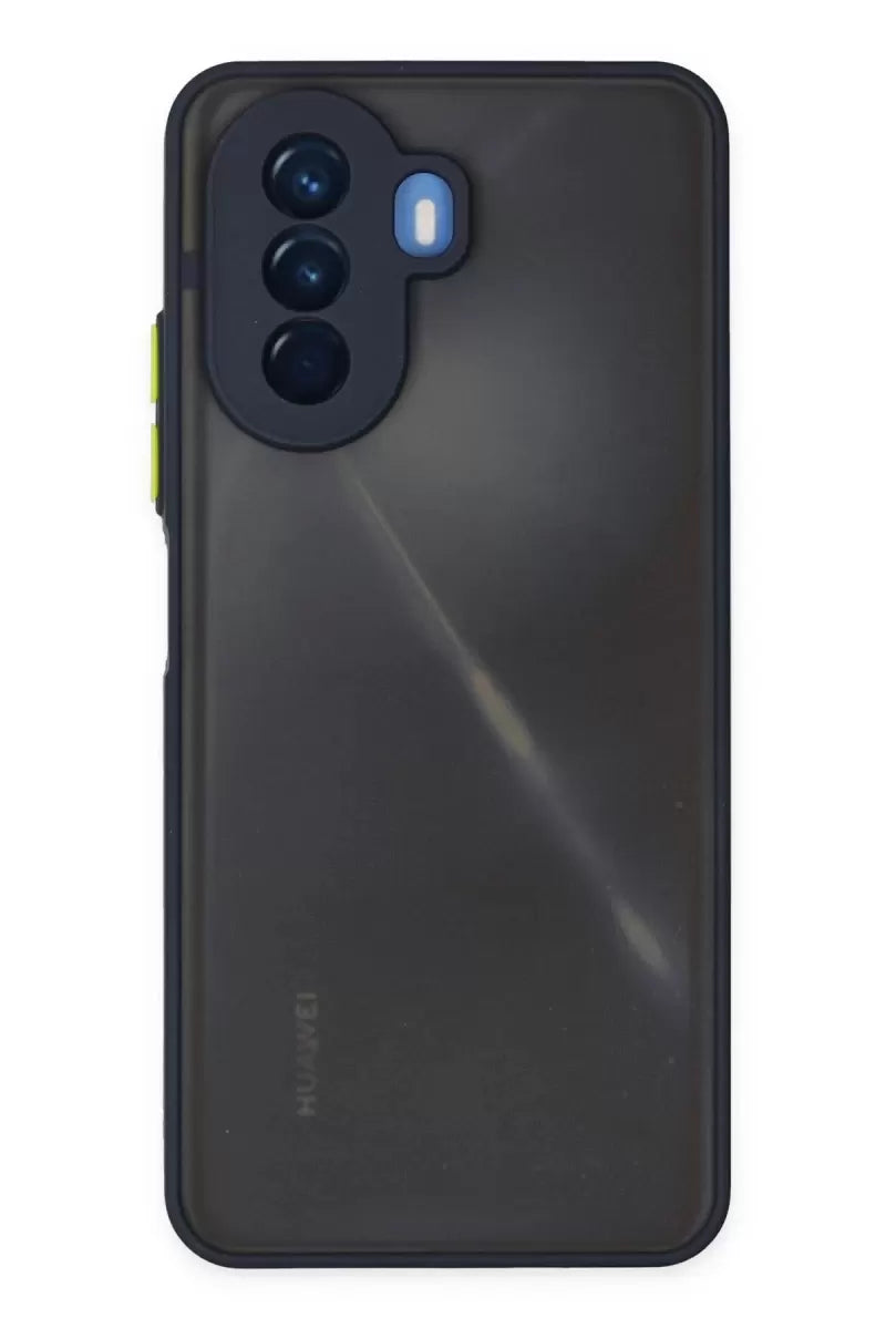 Newface Huawei Nova Y70 Kılıf Montreal Silikon Kapak - Lacivert