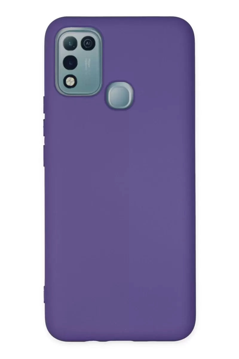 Newface İnfinix Hot 10 Play Kılıf Nano İçi Kadife Silikon - Mor
