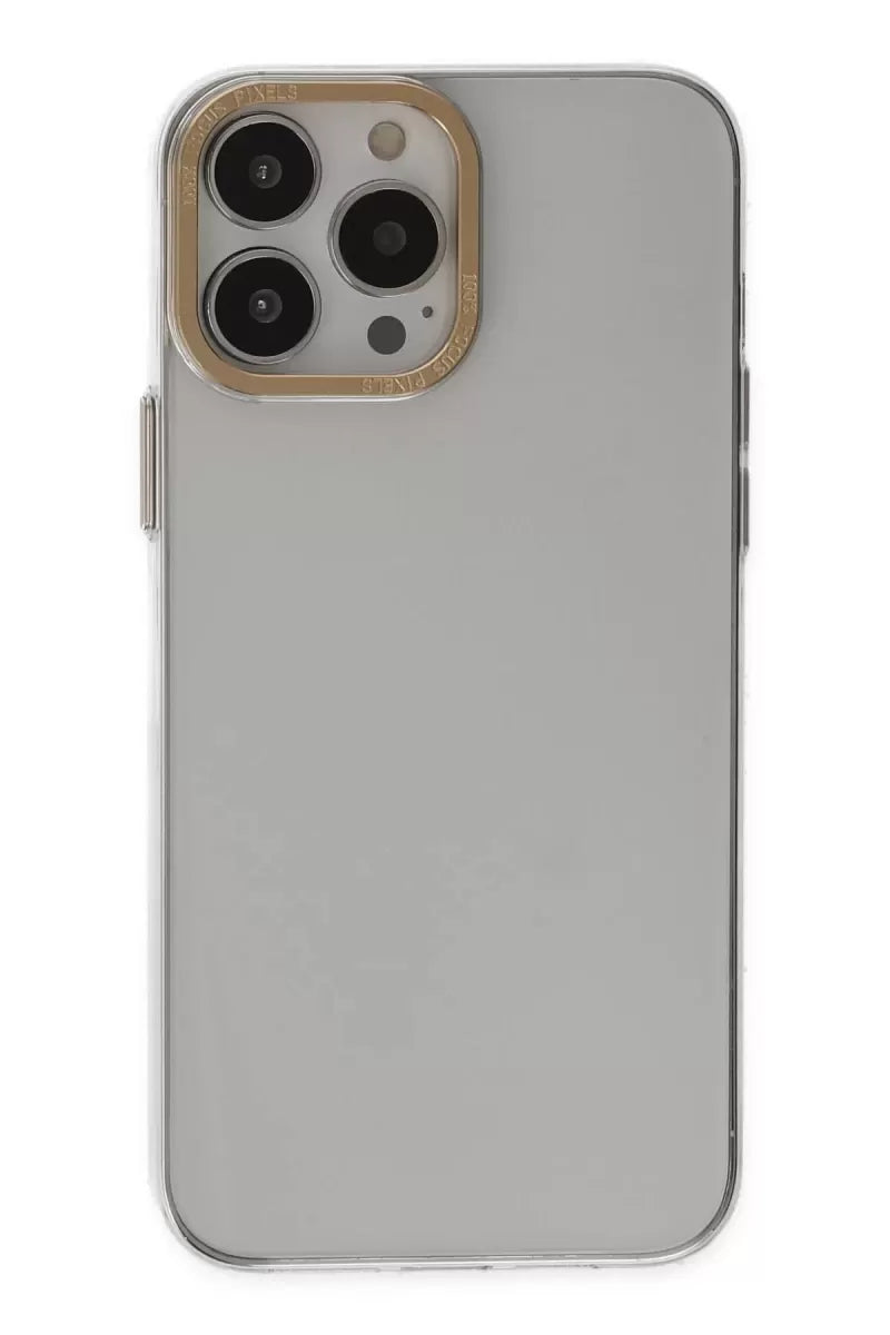 Newface Apple İphone 13 Pro Kılıf Anka Pc Sert Metal Kapak - Şeffaf