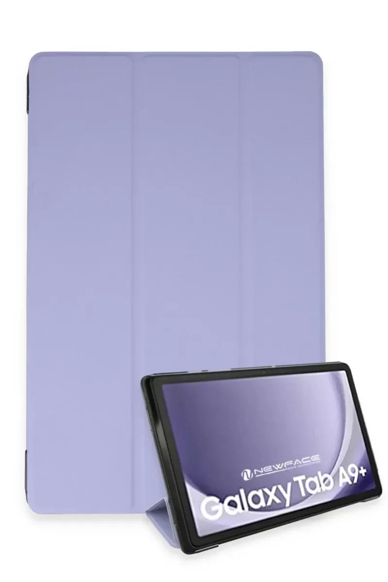 Newface Samsung Galaxy Tab A9 Plus Kılıf Tablet Smart Kılıf - Lila