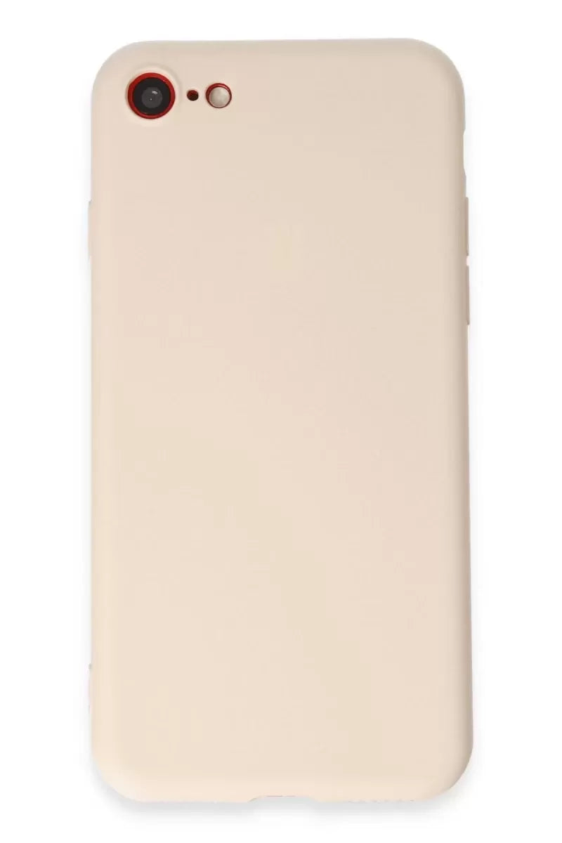 Newface Apple İphone 7 Kılıf First Silikon - Krem