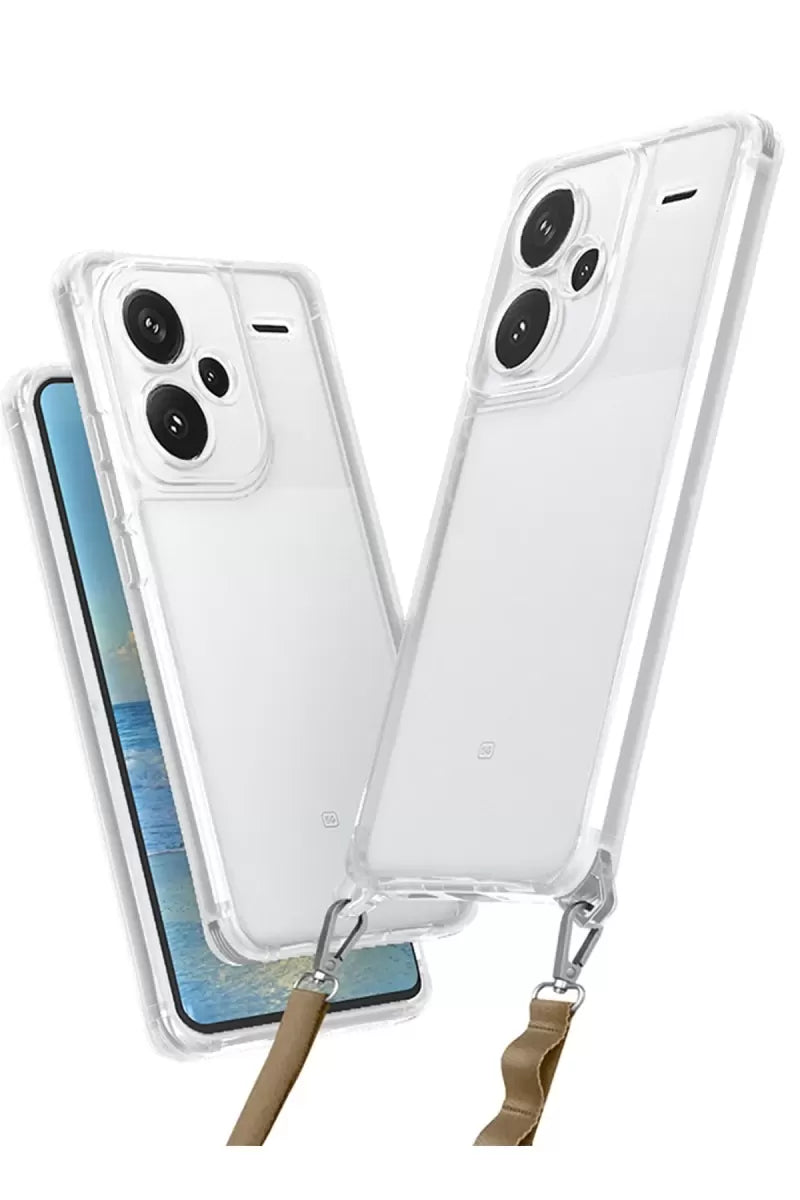 Newface Xiaomi Redmi Note 13 Pro Plus Kılıf Penta Silikon Kılıf - Şeffaf