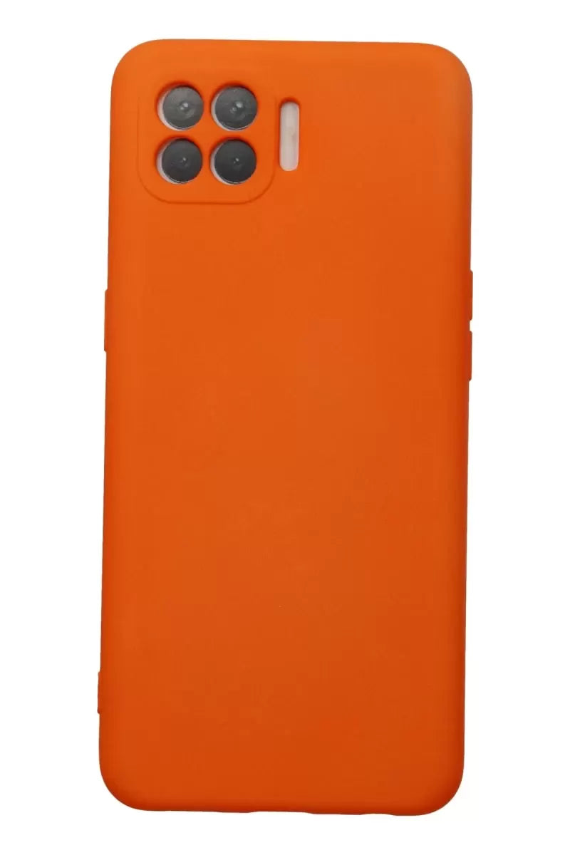 Newface Oppo Reno 4 Lite Kılıf Nano İçi Kadife Silikon - Turuncu