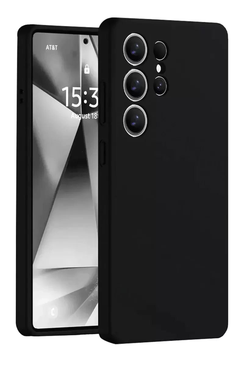 Newface Samsung Galaxy S25 Ultra Kılıf Nano İçi Kadife Silikon - Siyah