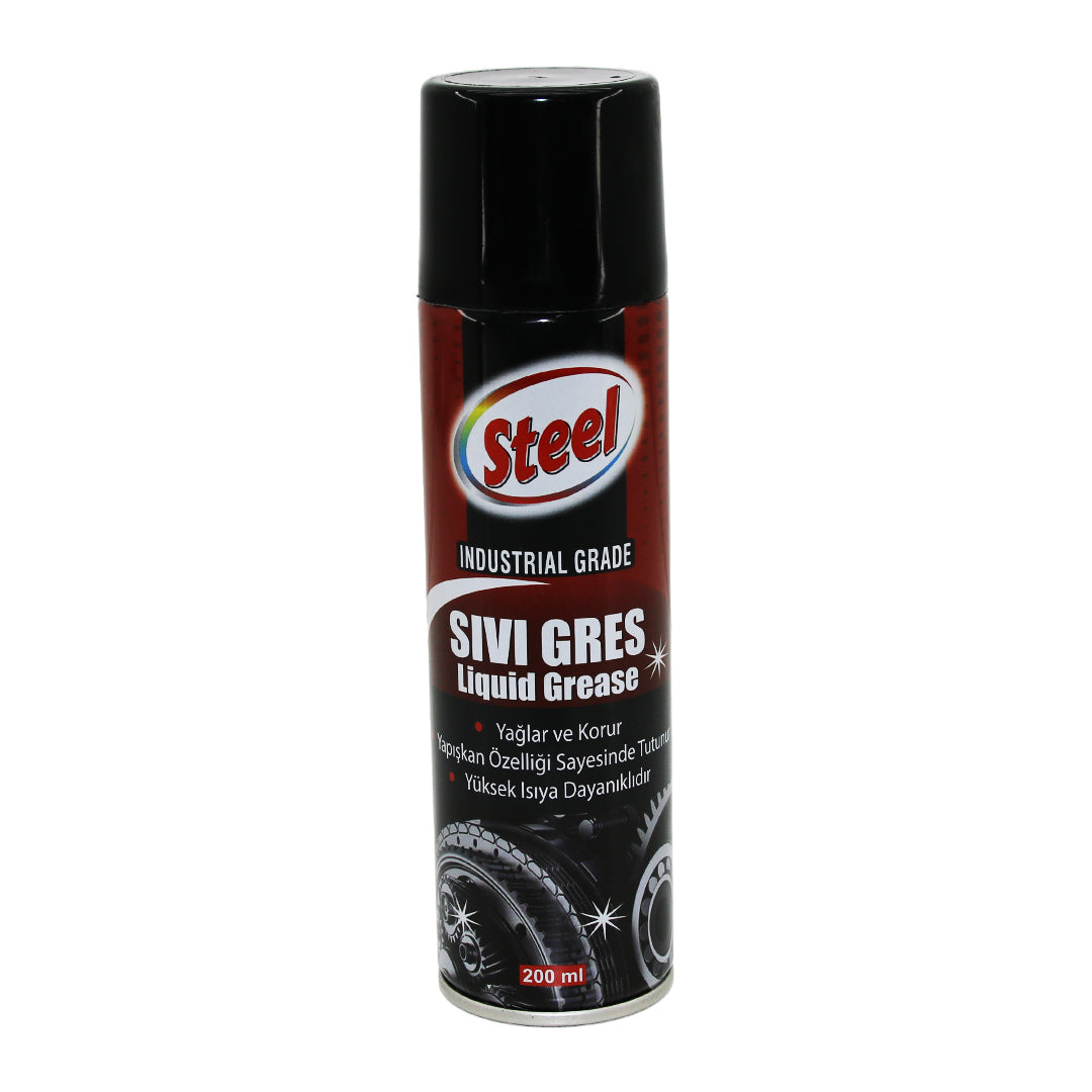 STEEL ST-1304 SIVI GRES SPREY 200ML YAĞLAR - KORUR - ISIYA DAYANIKLI (5643)