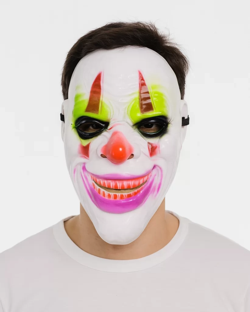 Delirten Gülüş Palyaço Temalı Joker Maskesi