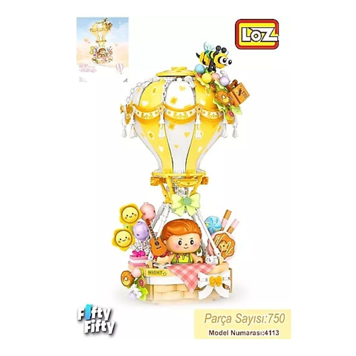 LZ-4113 Loz Sarı Hava Balonu 750 Parça Block Oyuncak